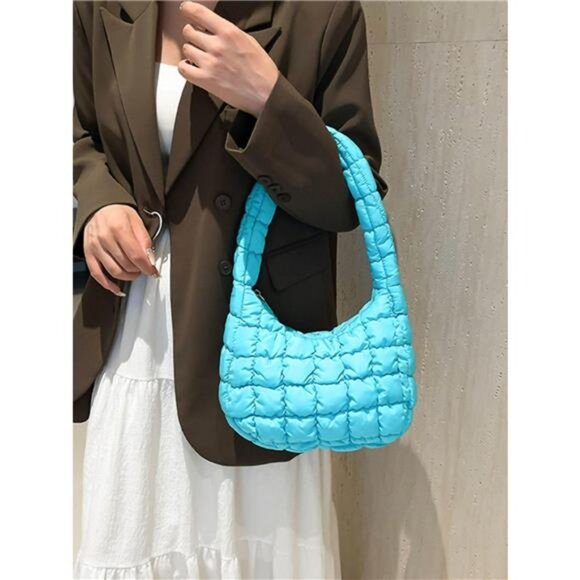 Quilted Ruched Shoulder Bag - Picture 5 of 16